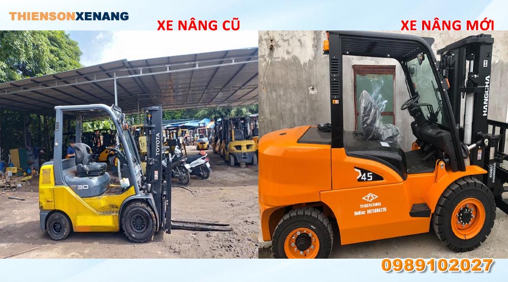 Nên mua xe nâng dầu cũ hay xe nâng dầu mới