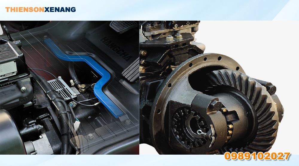 cấu tạo xe nâng dầu 3.5 tấn dòng XF