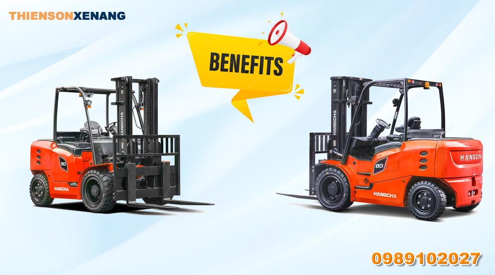 lợi ích khi sử dụng xe nâng dầu 7 tấn