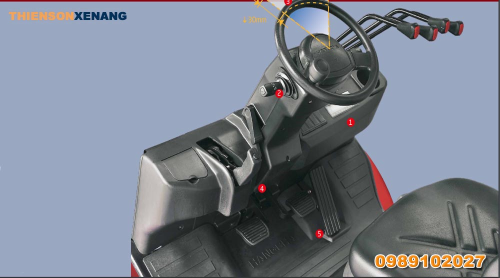 ưu điểm của xe nâng dầu 3.5 tấn xf hangcha