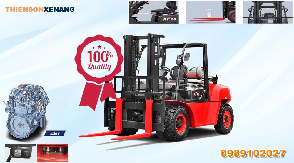 ưu điểm của xe nâng dầu 7 tấn XF