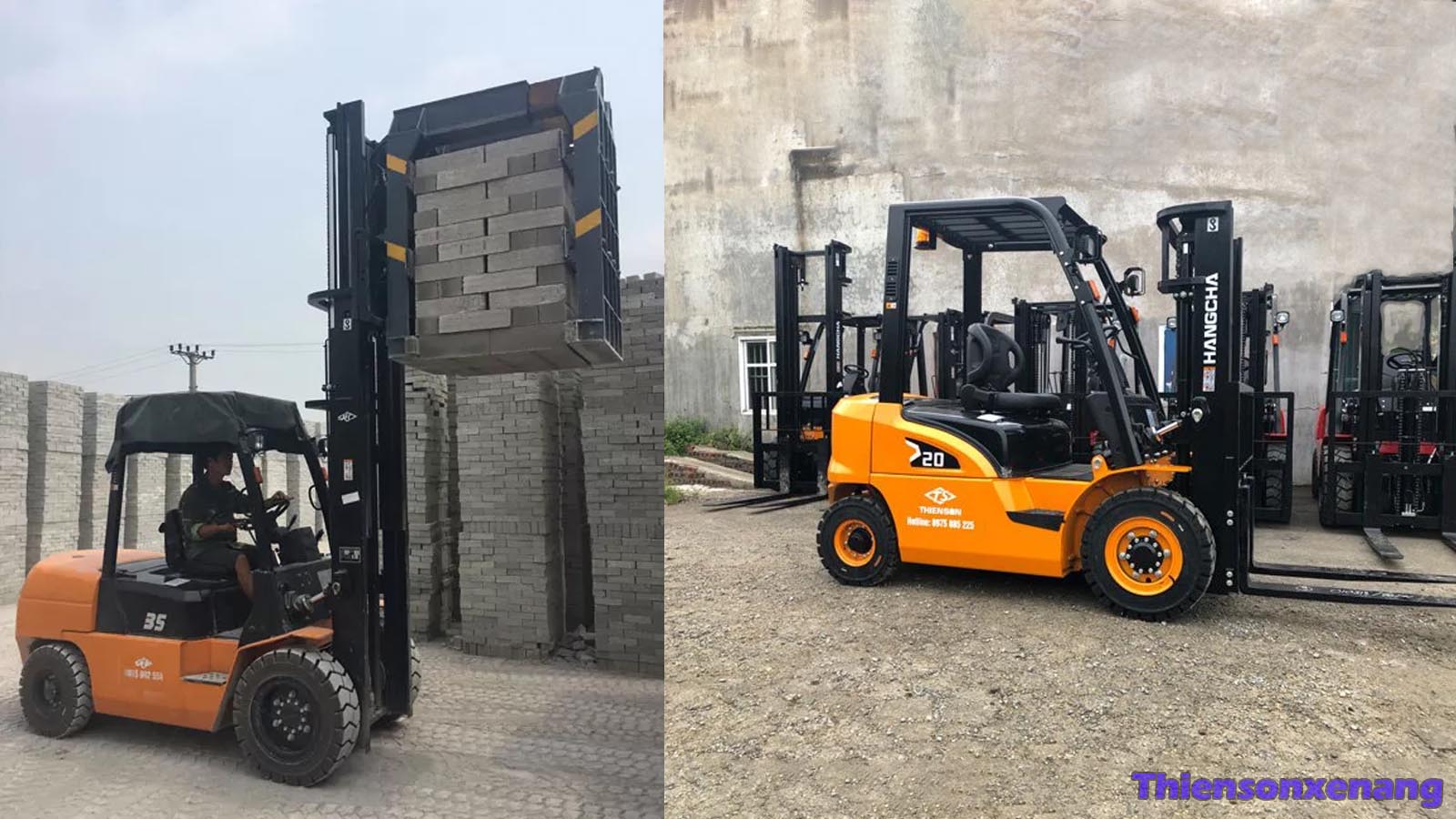 Xe nâng gạch 2 tấn Hangcha