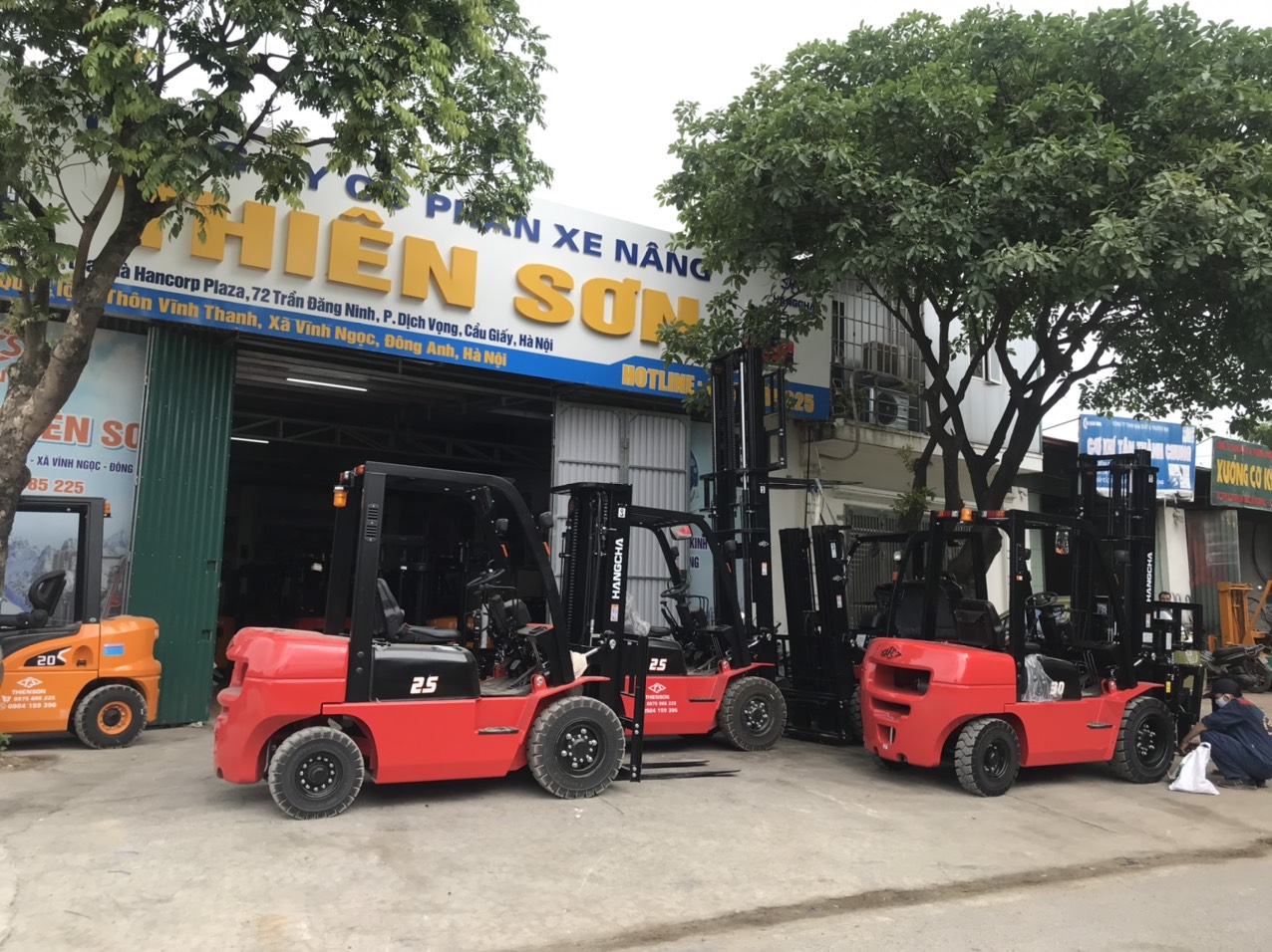 Mua xe nâng dầu 2.5 tấn dòng A Hangcha