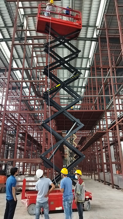 Ứng dụng của xe nâng người dạng cắt kéo
