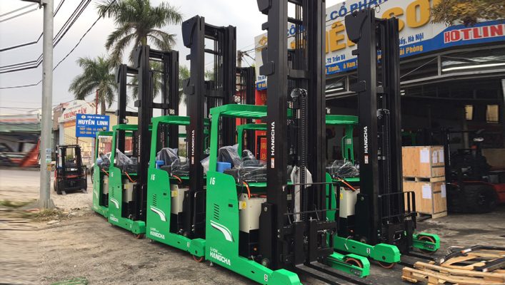 Xe nâng đứng lái Lithium-ion