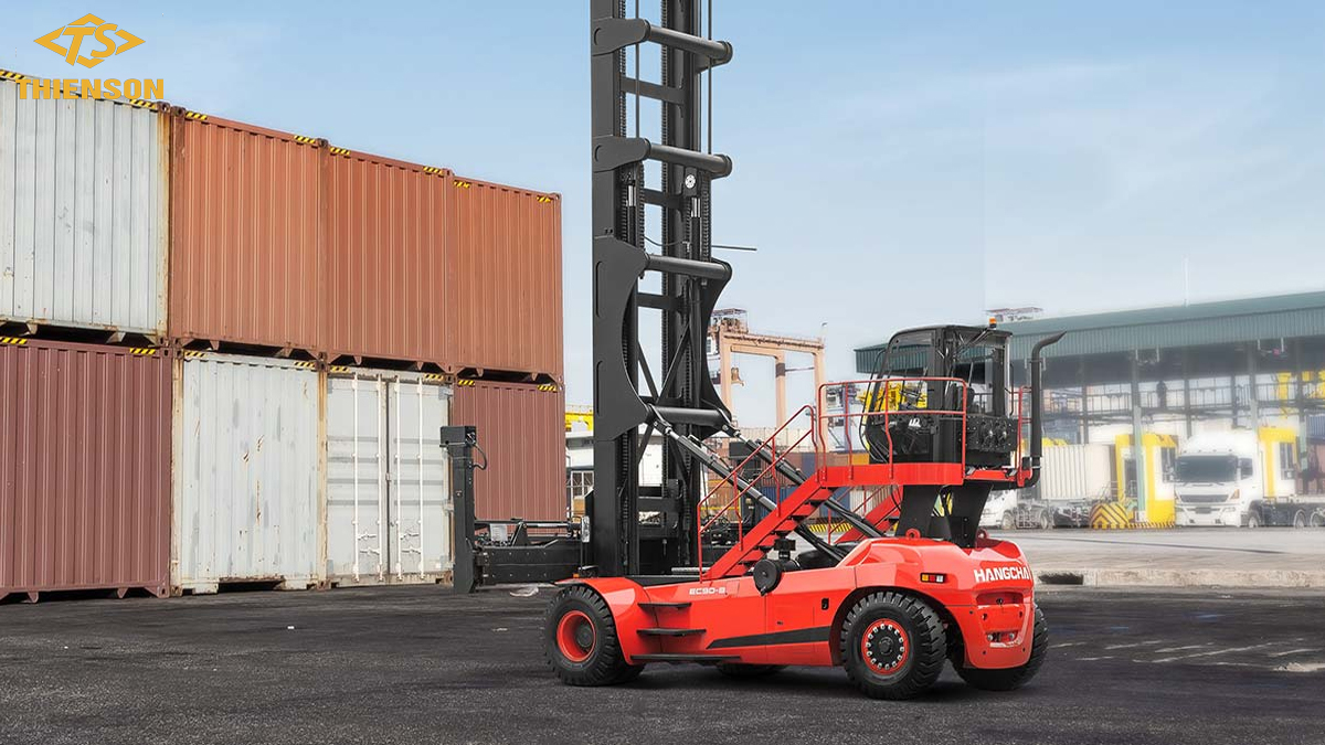 Xe nâng gắp container 9 tấn