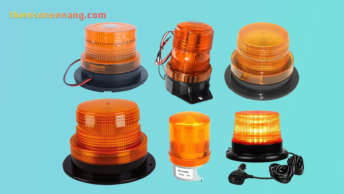 Đèn cảnh báo xe nâng bao gồm nhiều loại